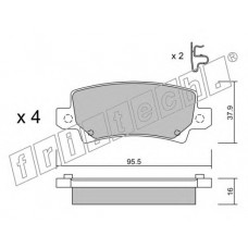 fri.tech. Σετ τακάκια 463.0