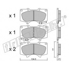 fri.tech. Σετ τακάκια 470.0