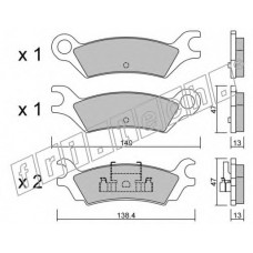 fri.tech. Σετ τακάκια 486.0