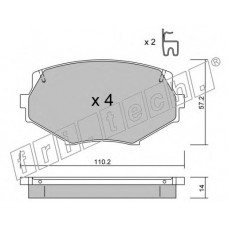fri.tech. Σετ τακάκια 488.0