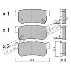 fri.tech. Σετ τακάκια 535.0