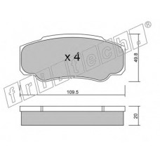fri.tech. Σετ τακάκια 548.0