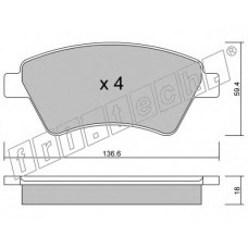 fri.tech. Σετ τακάκια 560.0