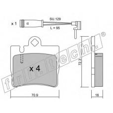 fri.tech. Σετ τακάκια 613.0W