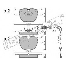 fri.tech. Σετ τακάκια 614.0W