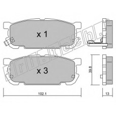 fri.tech. Σετ τακάκια 624.0