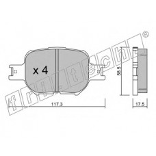 fri.tech. Σετ τακάκια 630.0