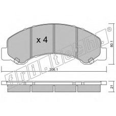 fri.tech. Σετ τακάκια 637.0
