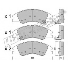 fri.tech. Σετ τακάκια 646.0