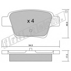 fri.tech. Σετ τακάκια 655.0