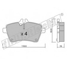 fri.tech. Σετ τακάκια 662.0