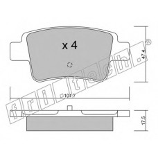 fri.tech. Σετ τακάκια 721.0