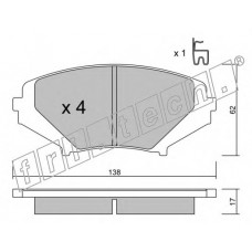 fri.tech. Σετ τακάκια 748.0