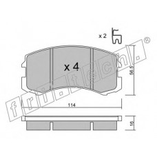 fri.tech. Σετ τακάκια 752.0