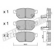 fri.tech. Σετ τακάκια 762.1