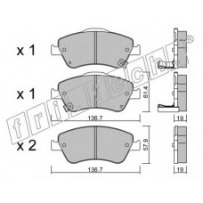 fri.tech. Σετ τακάκια 810.0