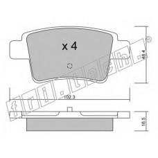 fri.tech. Σετ τακάκια 817.0