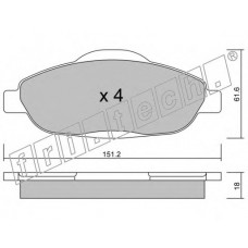 fri.tech. Σετ τακάκια 820.0