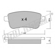 fri.tech. Σετ τακάκια 834.0