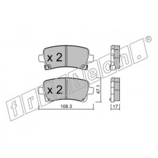 fri.tech. Σετ τακάκια 861.0