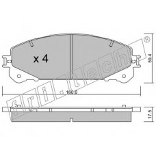 fri.tech. Σετ τακάκια 954.0