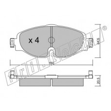 fri.tech. Σετ τακάκια 966.0
