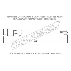 fri.tech. Δείκτης φθοράς τακάκι SU.260K