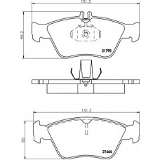 HELLA PAGID Σετ τακάκια 8DB 355 007-831