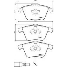 HELLA PAGID Σετ τακάκια 8DB 355 010-351