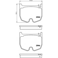 HELLA PAGID Σετ τακάκια 8DB 355 010-381