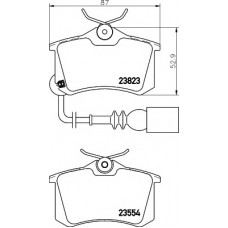 HELLA PAGID Σετ τακάκια 8DB 355 010-781