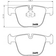HELLA PAGID Σετ τακάκια 8DB 355 013-171