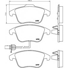 HELLA PAGID Σετ τακάκια 8DB 355 013-861