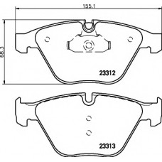 HELLA PAGID Σετ τακάκια 8DB 355 015-391