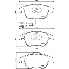 HELLA PAGID Σετ τακάκια 8DB 355 020-321