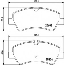 HELLA PAGID Σετ τακάκια 8DB 355 020-721