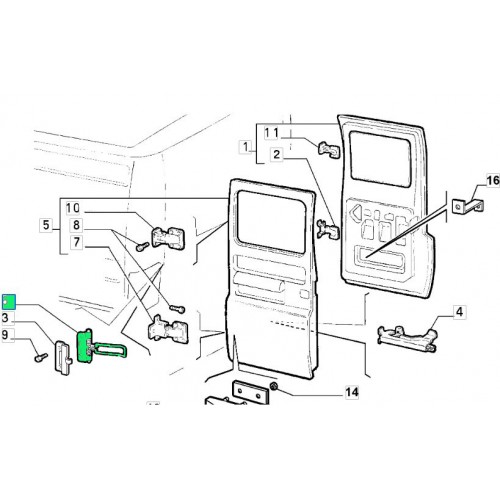 ΣΤΟΠ ΠΟΡΤΑΣ FIAT DUCATO/ CITROEN JUMPER/ PEUGEOT BIPPER '94-'06 ΑΝΤΙΚΡΥΣΜΑ ΠΙΣΩ ΠΟΡΤΑΣ (ΔΙΠΛΗΣ)