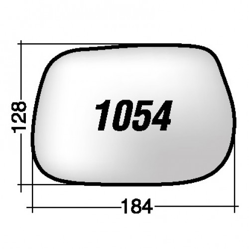 ΚΡΥΣΤΑΛΛΟ ΚΑΘΡΕΠΤΗ TOYOTA AVENSIS '03-/ AVENSIS VERSO '03-'11/ RAV 4 '00-/ COROLLA VERSO -'04 (ΘΕΡΜΑΙΝΟΜΕΝΟ, ΜΕ ΒΑΣΗ, ΧΡΩΜΙΟ) ΔΕΞΙ