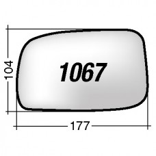 ΚΡΥΣΤΑΛΛΟ ΚΑΘΡΕΠΤΗ TOYOTA COROLLA '05-'06 (ΘΕΡΜΑΙΝΟΜΕΝΟ, ΜΕ ΒΑΣΗ, ΧΡΩΜΙΟ) ΔΕΞΙ