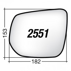 ΚΡΥΣΤΑΛΛΟ ΚΑΘΡΕΠΤΗ ISUZU D-MAX '11 (ΧΡΩΜΙΟ) ΑΡΙΣΤΕΡΟ ΧΩΡΙΣ ΒΑΣΗ
