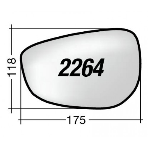 ΚΡΥΣΤΑΛΛΟ ΚΑΘΡΕΠΤΗ MAZDA 3 '20- (ΘΕΡΜΑΙΝΟΜΕΝΟ, ΜΕ ΒΑΣΗ, ΧΡΩΜΙΟ) ΔΕΞΙ