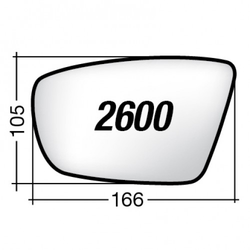 ΚΡΥΣΤΑΛΛΟ ΚΑΘΡΕΠΤΗ AIXAM MICROCAR COUPE (ΜΕ ΒΑΣΗ, ΧΡΩΜΙΟ) ΔΕΞΙ