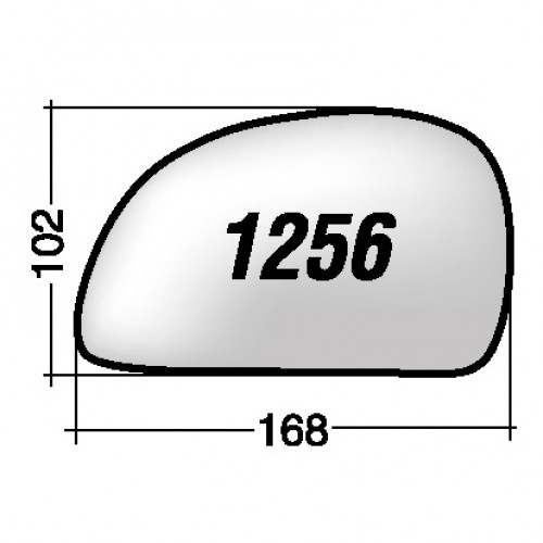 ΚΡΥΣΤΑΛΛΟ ΚΑΘΡΕΠΤΗ HYUNDAI ACCENT '03-'05 (ΜΕ ΒΑΣΗ, ΧΡΩΜΙΟ) ΔΕΞΙ