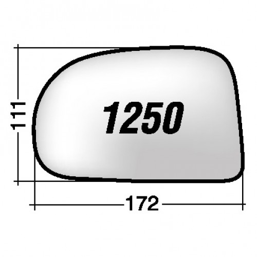 ΚΡΥΣΤΑΛΛΟ ΚΑΘΡΕΠΤΗ HYUNDAI ATOS '98-/ ATOS PRIME '99- (ΜΕ ΒΑΣΗ, ΧΡΩΜΙΟ) ΔΕΞΙ