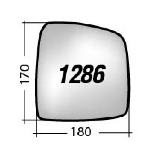 ΚΡΥΣΤΑΛΛΟ ΚΑΘΡΕΠΤΗ HYUNDAI H-1/ H-1 WAGON (ΘΕΡΜΑΙΝΟΜΕΝΟ, ΜΕ ΒΑΣΗ, ΧΡΩΜΙΟ) ΑΡΙΣΤΕΡΟ