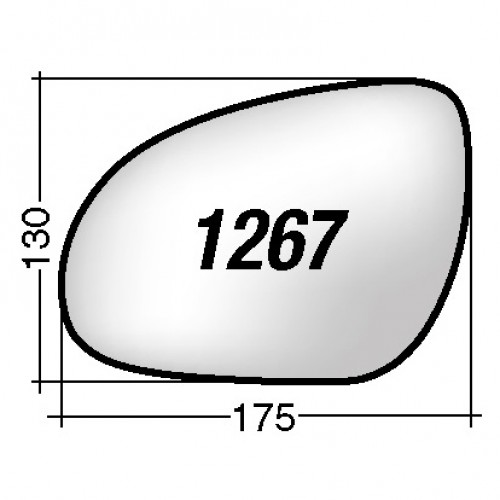 ΚΡΥΣΤΑΛΛΟ ΚΑΘΡΕΠΤΗ HYUNDAI I30 (ΘΕΡΜΑΙΝΟΜΕΝΟ, ΜΕ ΒΑΣΗ, ΧΡΩΜΙΟ) ΑΡΙΣΤΕΡΟ KOREAN TYPE Φ 85 MM