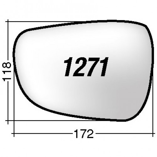 ΚΡΥΣΤΑΛΛΟ ΚΑΘΡΕΠΤΗ HYUNDAI I30 '12-'16/ ELANTRA '10-'15/ ACCENT '11-/ VELOSTER '11 (ΘΕΡΜΑΙΝΟΜΕΝΟ, ΜΕ ΒΑΣΗ, ΧΡΩΜΙΟ) ΔΕΞΙ