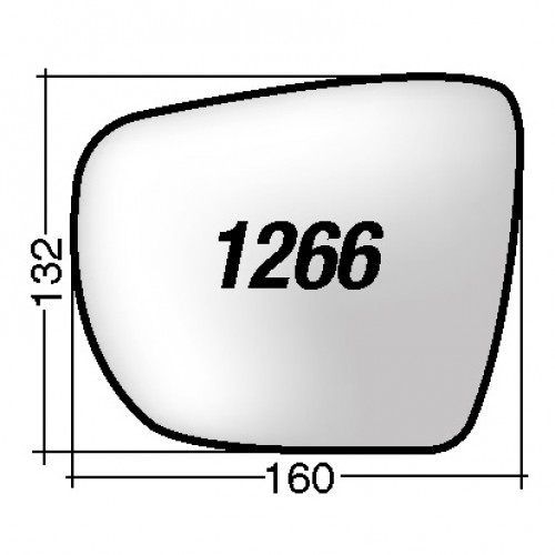 ΚΡΥΣΤΑΛΛΟ ΚΑΘΡΕΠΤΗ HYUNDAI IX35 '10-/ TUCSON '10- (ΘΕΡΜΑΙΝΟΜΕΝΟ, ΜΕ ΒΑΣΗ, ΧΡΩΜΙΟ) ΔΕΞΙ