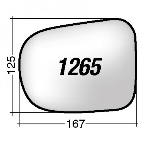 ΚΡΥΣΤΑΛΛΟ ΚΑΘΡΕΠΤΗ HYUNDAI I10 '07-'10 (ΘΕΡΜΑΙΝΟΜΕΝΟ, ΜΕ ΒΑΣΗ, ΧΡΩΜΙΟ) ΑΡΙΣΤΕΡΟ