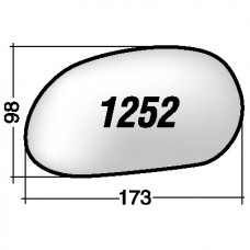 ΚΡΥΣΤΑΛΛΟ ΚΑΘΡΕΠΤΗ HYUNDAI ACCENT '94-'00 (ΧΡΩΜΙΟ) ΔΕΞΙ ΧΩΡΙΣ ΒΑΣΗ